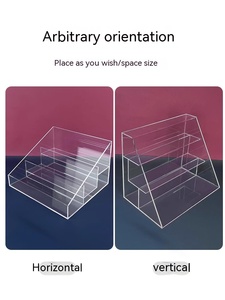 Bước Acrylic lưu trữ hiển thị Hộp Mỹ phẩm nước hoa trong suốt kệ hiện vật lớp máy tính để bàn Acrylic hiển thị đứng - Product Image 3