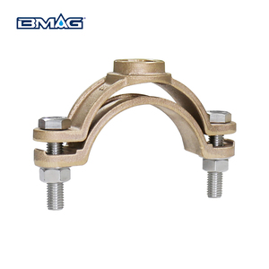 Bmag Tùy Chỉnh Kích Thước BS 1400 Lg2 C83600 Gunmetal Dzr Cơ Thể Tự Khai Thác Đồng Kẹp Yên Ngựa Với Tích Cực Dừng Cho PVC PE GRP AC Ống - Product Image 6