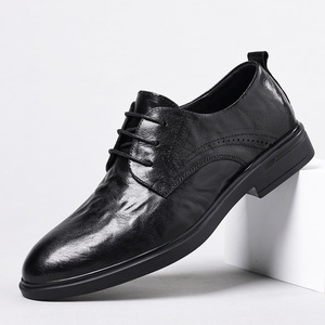 2026 New Model-Best-selling Men's Luxurious Leather <b>Shoes</b> PU Lining Pointed Toe Oxfords Formal Business Wedding <b>Shoes</b> - Product Image 5