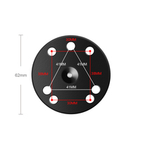Base de montage de haute qualité en alliage d'aluminium AMPS trou rond plaque TPU adaptateur boule de 1 pouce compatible avec les supports RAM