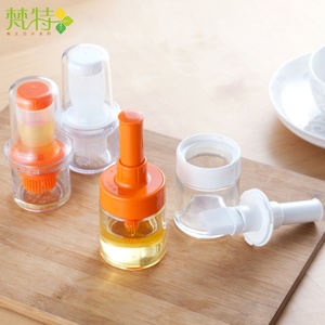 Portable Squeeze Silicone Bbq Oil <b>Brush</b> Kitchen Cooking Oil <b>Brush</b> with <b>Bottle</b> - Product Image 3