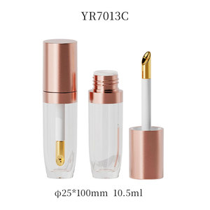 Applicateur de brillant à lèvres en alliage de zinc plaqué or par électrolyse YRL012 pour flacon de brillant à lèvres de 6 à 15 ml - Product Image 1