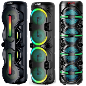 <span class=keywords><strong>Enceinte</strong></span> portable sans fil rechargeable avec lumière LED RGB pour fête privée, 4 x 8 pouces, chariot PA, <span class=keywords><strong>enceinte</strong></span> BT - Product Image 1
