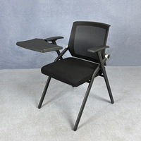 Chaises de salle de conférence modernes et abordables, chaises de réunion, chaises d'accueil, chaises de salon en maille réglables avec accoudoirs pliants en fer