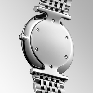 Reloj de Cuarzo con Bisel de Diamantes Finos y Esfera de Madreperla, Brazalete de Acero Inoxidable para Mujer, Longinesing - Product Image 5