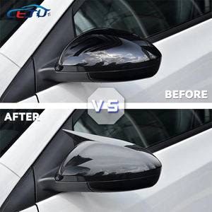 Capuchons de rétroviseur de porte de voiture noir brillant ABS Carbon Look M Style pour Chevrolet Monza LS LT RS Cavalier Turbo 2019-2024 - Product Image 6