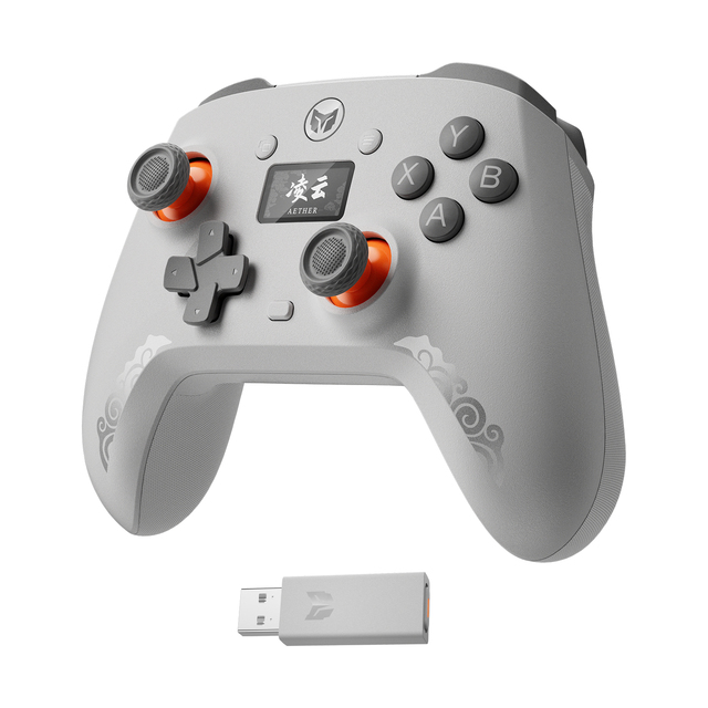 Mojhon Aether C6 Wireless Switch Gaming Controller Hall Joystick Trigger LCD Display PC Steam NS Gamepad