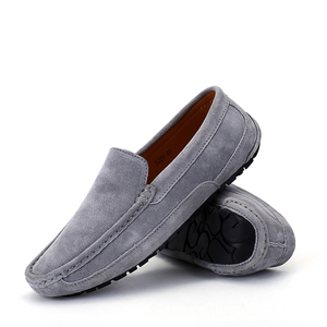 Cổ Điển Bò Da Lộn Da Trọng Lượng Nhẹ Đi Bộ Penny Giày Đế Flats Moccasin Dép Đi Trong Nhà Người Đàn Ông Lái Xe Giày Thường - Product Image 4