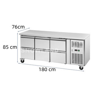 <span class=keywords><strong>6</strong></span> <span class=keywords><strong>cassetti</strong></span> tavolo da lavoro cucina frigo banco da lavoro frigorifero <span class=keywords><strong>congelatore</strong></span> sotto il bancone frigorifero <span class=keywords><strong>congelatore</strong></span> - Product Image 3