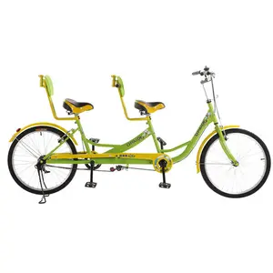 Familie Cargo Bike Sport Kinderen Vierwieler 125cc 28 Inch 120Km H Tandem Fiets 2 Persoon Surrey Fiets