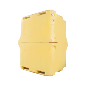 Thùng nhựa đúc xoay công nghiệp có bánh xe để vận chuyển cá và hải sản hạng nặng - Product Image 1