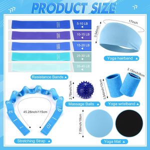CZFIT Better Yoga Pilates Kit Home <b>Workouts</b> with Yoga Ball Figure Resistance <b>Band</b> Pilates <b>Bands</b> & Accessories Pilates Ring - Product Image 3