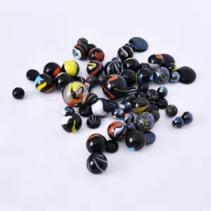 16mm 25mm 35mm Children's Colored Solid Glass Marbles
