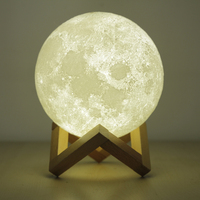 Produk Lampu LED Bulan dengan Logo Kustom, Speaker Bluetooth Portabel, Lampu Malam Nirkabel, Speaker Bulan Bluetooth, Promo Panas 2026