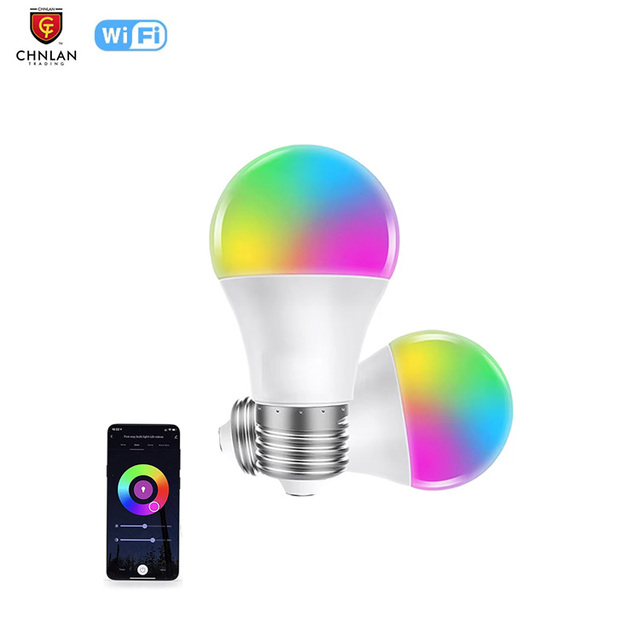 Tuya Alexa Google Home Smart LED Bulb Light  EU US Standard OEM Wifi RGB Bulb Lamp 110-240v