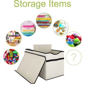 Boîte de rangement pour jouets personnalisée, pliable, écologique, en tissu, multifonctionnelle, couleur personnalisée - Product Image 4