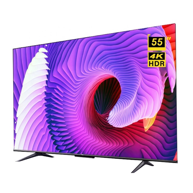 New Design 55" Inch Tempered Glass 55'' Frameless Television 4K 2K Smart TV Android Digital Television OEM ODM