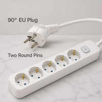 Multiprise EU multifonctionnelle avec interrupteur, accessoire essentiel pour la maison et le bureau, vente en gros usine