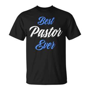 Meilleur T-shirt pour Pasteur, Cadeau d'Appréciation pour Hommes et Femmes, Produit Promotionnel Premium - Product Image 1