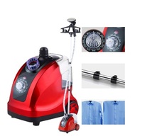 Défroisseur Vapeur Professionnel Portable sur Pied pour Vêtements, Brosse à Vapeur pour Tissus, Anti-Plis
