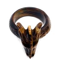 Bracelet de Dragon en pierre d'oeil de tigre sculpté à la main, ornements artisanaux en cristal, offre spéciale