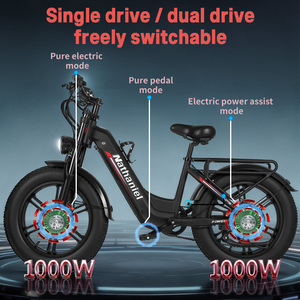 Vélo électrique Angbow à double moteur 1000W, pneus larges <span class=keywords><strong>de</strong></span> 20 pouces, batterie amovible 48V 20Ah, 7 vitesses, vélo <span class=keywords><strong>de</strong></span> ville pour adultes, OEM ODM - Product Image 3