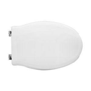 Siège de toilette pour cuvette Pontegiulio Rossari, blanc, longueur 51 cm, charnières à boucle - Product Image 1