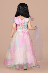 Conjunto de Lehenga y Blusa Estampada para Niñas Titrit, Listo para Usar, con Dupatta - Product Image 3