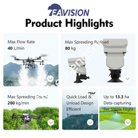 Drones agricoles de pulvérisation J150 360 °   Évitement automatique des obstacles, charge rapide en 9 minutes, MTOW de 149,9 kg, drone professionnel de protection des cultures