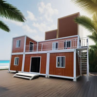 Casa Prefabricada de Acero de 20 pies/40 pies, Moderna, para Invierno, Expandible, Desmontable, Contenedor de Envío, Villa, Tienda, Oficina con Paneles Sándwich