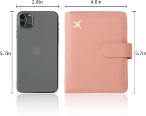 Porte-passeport en cuir Pu avec Logo personnalisé - Product Image 4