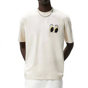 T-shirt ample à séchage rapide pour hommes Dernière conception Impression numérique Épaule tombante Couleur unie Manches courtes Matériau tricoté durable - Product Image 1
