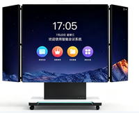 Écran LED motorisé pliable 3 volets 116 pouces 1080P P1.25 GOB avec revêtement 4K HD pour publicité cinéma et exposition