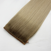 Extensions à clips en cheveux humains Remy européens double épaisseur, fil invisible de haute qualité, faciles à poser et à utiliser