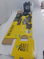 Cajas Rígidas de Cartón Corrugado Reciclable Personalizadas 2023, Exhibición con Logotipo de Supermercado, Grabado en Relieve, Laminación Mate, Recubrimiento UV