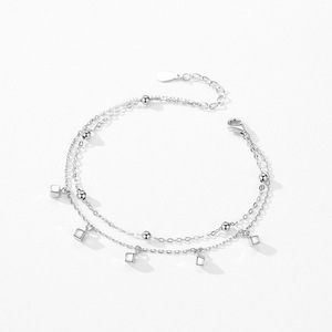 Gran oferta, venta al por mayor, pulsera de cubo geométrico de Plata de Ley 925, pulsera elegante de joyería fina para regalos de mujer - Product Image 5