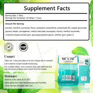 แถบหายใจสำหรับรับประทานรับประทานรับประทานอาหารทำจากมิ้นท์แถบช่วยหายใจออกแบบได้ตามต้องการ - Product Image 2