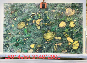Émeraude verte Pierre de marbre naturel <span class=keywords><strong>Palladium</strong></span> Smeraldo Granit Matériau de construction Rétro-éclairage Mur vert foncé 2cm Table Dessus en marbre - Product Image 3