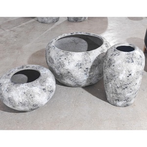 Grands vases décoratifs sur pied, grands pots de plantes, <span class=keywords><strong>vase</strong></span> en terre cuite, jardinières en FRP - Product Image 5