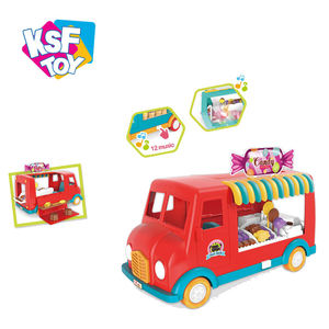 Ensemble de crème glacée multifonction en plastique, jeu de simulation de <span class=keywords><strong>cuisine</strong></span>, chariot de <span class=keywords><strong>cuisine</strong></span> pour enfants de 0 à 24 <span class=keywords><strong>mois</strong></span> à 5 à 7 ans - Product Image 4