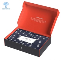 Caja de Envío Corrugada Negra Impresa Personalizada de 6x9 10x8x3 Roja Ecológica