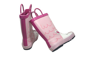 Hot Sale Regens tiefel <span class=keywords><strong>New</strong></span> Design rosa Schuhe Kinder Kinder Mädchen Gummis chuhe - Product Image 4