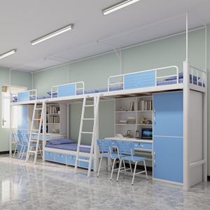 Cama Metálica Moderna de Doble Capa, Literas de Acero Reforzado para Dormitorio de Estudiantes, para Dormitorio o Sala de Estar - Product Image 5