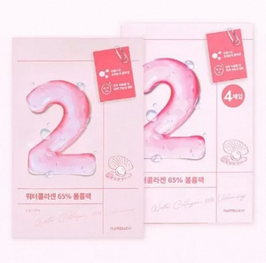 Masque en tissu hydratant coréen No.2 Water Collagen 65% Voluming (10 unités) pour une peau repulpée, anti-âge et hydratante - Product Image 6