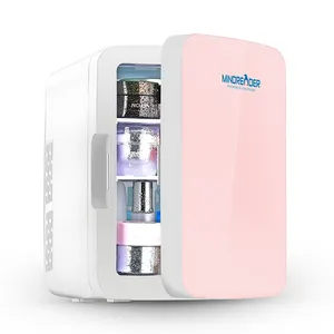 10L Desktop Beauty Makeup Skincare Fridge Cosmetics Refrigerator Compact Cooler Warmer Mini Fridge For Bedroom Office Car Dorm