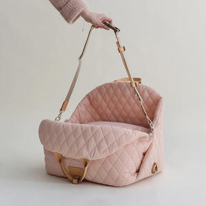 Bolsa de transporte acolchada de lujo para mascotas al por mayor | Bolsa de viaje multifuncional para perros y gatos | Bolso suave para asiento de coche - Product Image 3