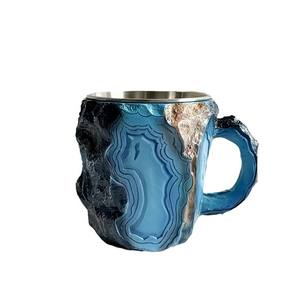 Tazas de café de cristal mineral de imitación, estilo explosión transfronteriza, de resina, para regalo - Product Image 5