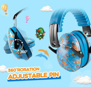 Удобные Легкие регулируемые пользовательские наушники Детские ABS + PU складные детские наушники для защиты слуха - Product Image 3