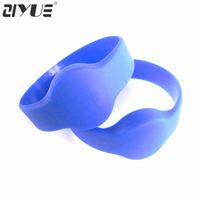 Bracelet électronique RFID en silicone pour casiers de piscine, étanche, compatible avec les fréquences 13,56 MHz et 125 kHz, modèle ISO