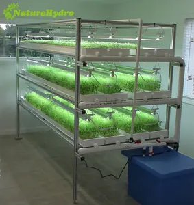 Microgreen صينية قابلة للتمدد الجملة الحضانة الشتلات النباتية صواني زرع